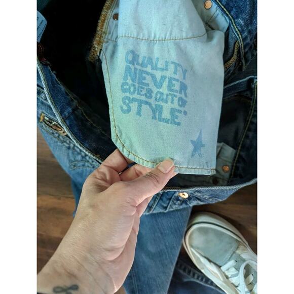 VTG  Levi's Jeans Womens 11m 32x32 Type 1 Tough Western Cowboy Boot Rare - Picture 7 of 8